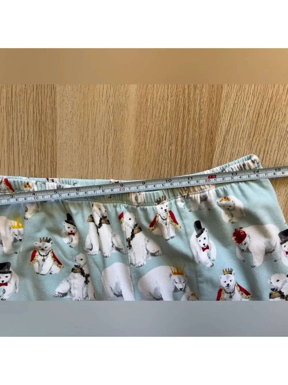 BedHead Pajamas M Organic Cotton Polar Bear Print Made USA